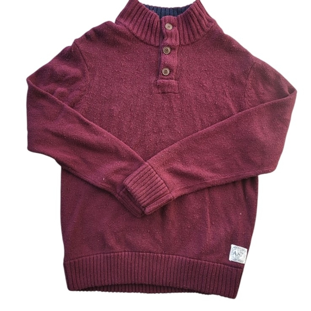 Aeropostale Men's Burgundy Sweater